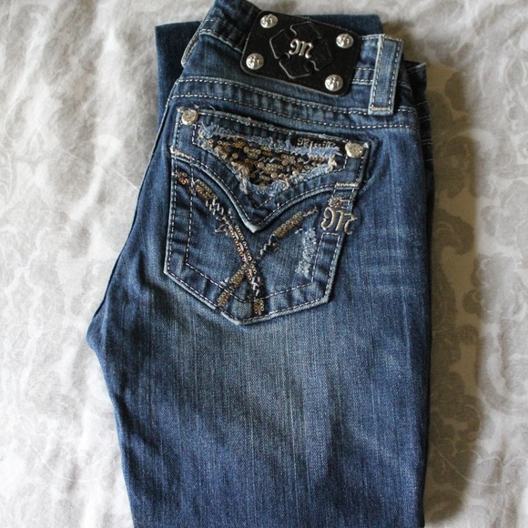 Miss Me Boot Cut Jeans - Picture 1 of 4